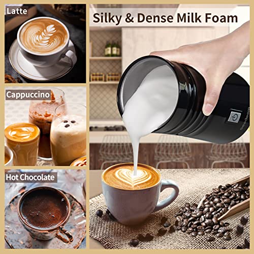 Milk Frother, 240ml Electric Milk Steamer for Making Latte