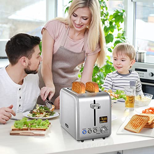 SEEDEEM Toaster 4 Slice, Stainless Steel Bread Toaster with Colorful L –  SEEDEEM SHOP